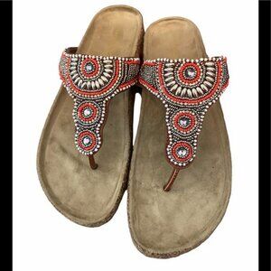 Cloudwalkers by avenue Angie Beaded Thong Sandals 11W